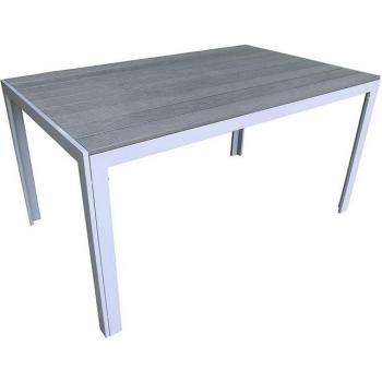 Pure Home & Garden Alu-Gartentisch Fire 180 x 90 cm silber Nonwood