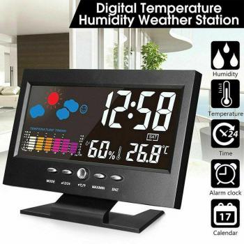 Digital Alarm Clock with Weather Station Features