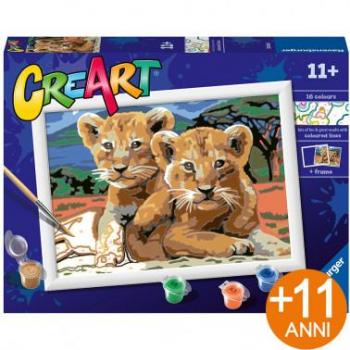 Pintar con Números Creart Cachorros de León Ravensburger