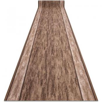 RugsX 67 cm x 430 cm Brown Anti-Slip Runner