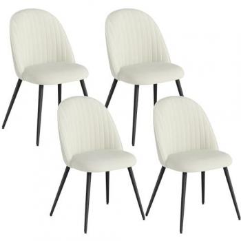 Sillas de Comedor Tapizadas en Terciopelo para Salón