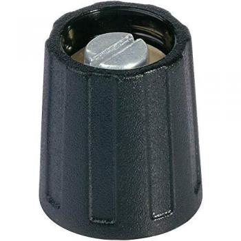 OKW A2510040 Black Control Knob Ø 10 mm x H 14 mm