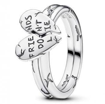 Pandora Stranger Things Freunde Lügen Nicht Teilbarer Ring aus Sterling Silber, Größe 52