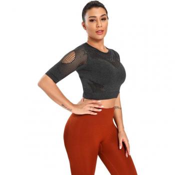 Women's Summer Fitness Crop T-Shirt