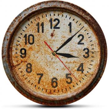 Primitive Zeitmesser Wanduhr für nostalgisches Dekor