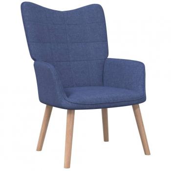 Sedia Relax Blu in Tessuto vidaXL