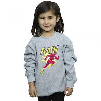 DC Flash Girl Sweatshirt – Grey, Toddler Size 3‑4