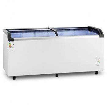 Congélateur coffre 545 L – Royal Catering, design à portes vitrées