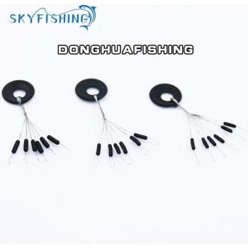 120PCS/20set Premium S M L Black Rubber Float
