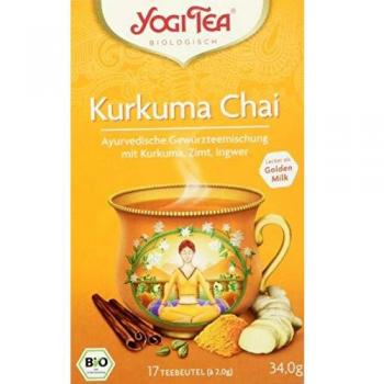 YogiTee Kurkuma Chai 17 Beutel, 3er Pack