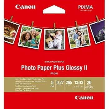Papel fotográfico Canon PP-201 13 x 13 cm 265g 20 hojas brillante