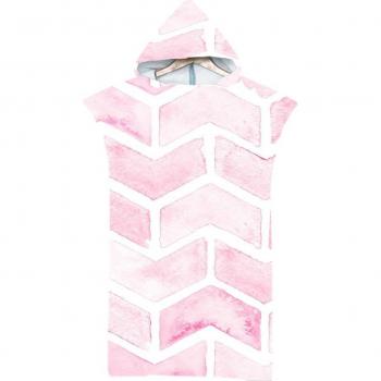 Fun 3D Printed Microfiber Hooded Towel for Swimming