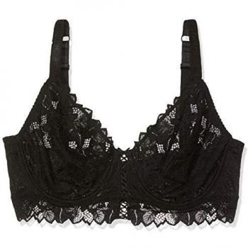 Bralette soutien-gorge confortable, avec armatures, noir