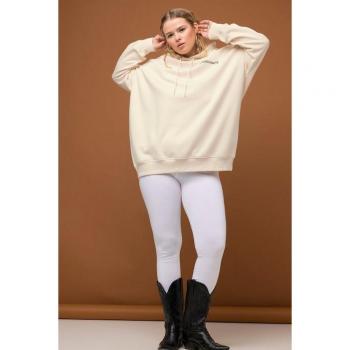 Damen Leggings in großen Größen, weiß, Baumwolle, Größe 54/56, Studio Untold
