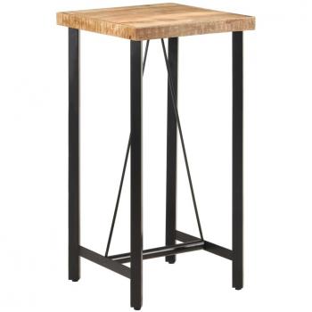 Mango and Iron Bar Table 55x55x107 cm vidaXL