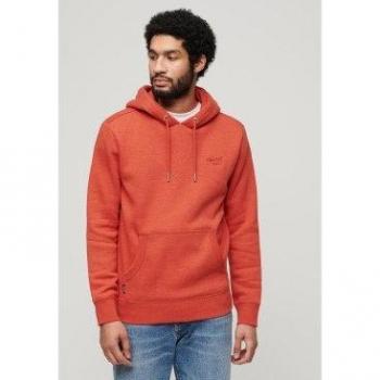 Superdry Sudadera con Capucha Essential Logo Naranja