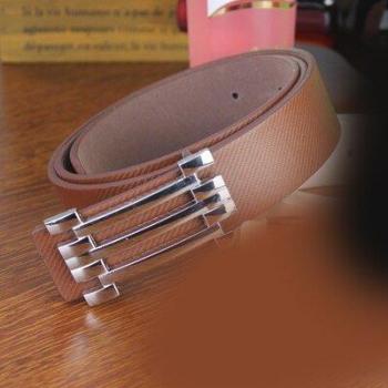 Punk Style Men's Leather Belt with Antique Buckle