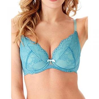 Gossard Women's 32G SuperBoost Ocean Blue Lace Bra