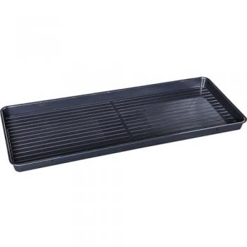 15‑Liter-PE-Auffangwanne – 1000 × 400 × 50 mm, stapelbar, schwarze Farbe