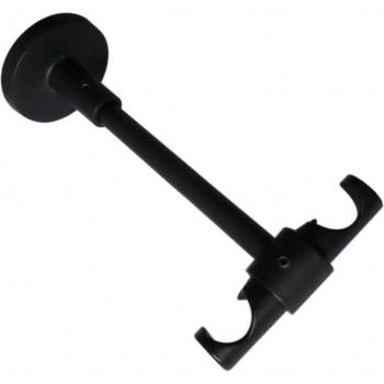 Barra de cortina decorativa, soporte doble, D16 mm, 2 unidades