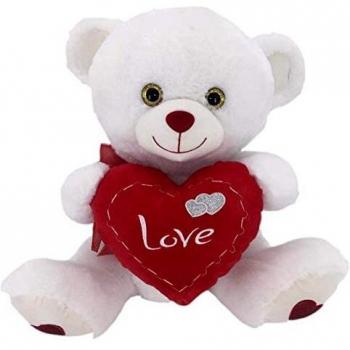 Peluche Oso Corazon con pespuntes 50 Cm (Creaciones Llopis