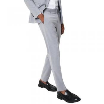 Light Grey Skinny Fit Essential Suit Trousers