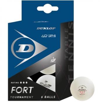 Balle de tennis de table DUNLOP 40+ Fort Tournament pack de 6