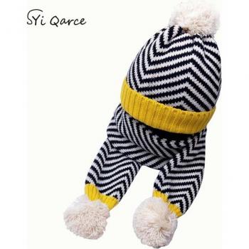 SYi Qarce Autumn Winter Kids Hat and Scarf Set