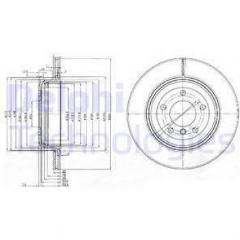 DISCO FRENO DELPHI BG3872 per BMW