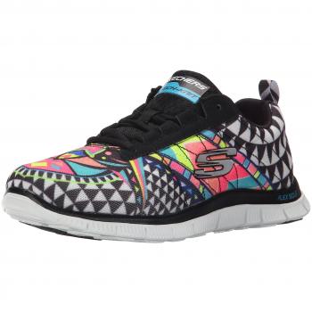Skechers SKEES Women Arrowhead Black Flex Sports Footwear