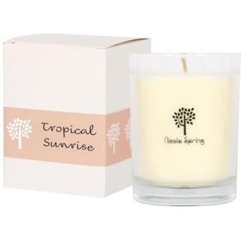 Sunrise Citrus Soy Candle – 160g in Transparent Jar