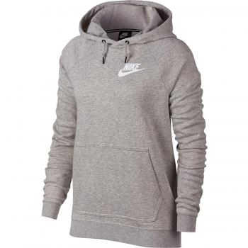 Sweat-Shirt Femme Nike W NSW Rally, Heather/Pale Grey/White, FR : S