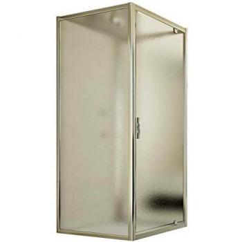 Box Doccia 3 Lati 75x80x75 – Vetro Stampato, Modello Cristal Trio 1 Anta, AP 80 cm, 198 cm di altezza