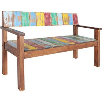 Rustikale Sitzbank 115 cm aus recyceltem Altholz