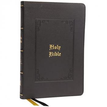 Thomas Nelson KJV Holy Bible: Large Print Thinline, Black Leathersoft, Red Letter, Comfort Print: King James Version