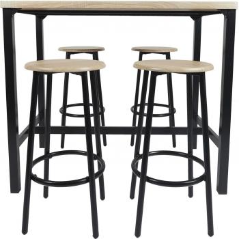 Ensemble mange debout Kalo avec tabourets
