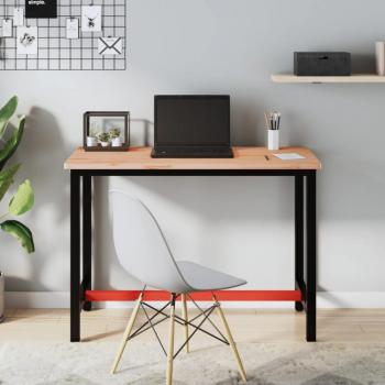 Durable Workbench 115x55x81.5 cm Solid Beech and Metal
