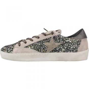 Bamba Cetti C-1342 Glitter Plata Mujer