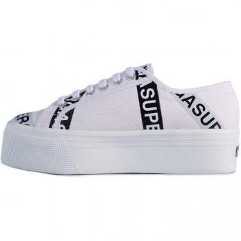 Superga 2790 Damen Sneakers mit Lettering Tape und Jellysohle
