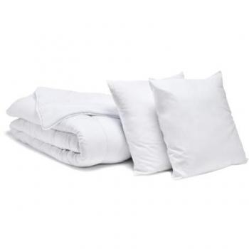 Cocoon Bleu Calin – Pack Couette Tempérée 220x240 + 2 Oreillers 60x60
