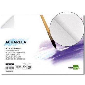 Bloc de dibujo acuarela 300 gr 20 hojas