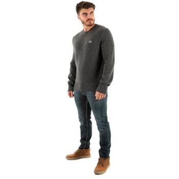 Lacoste T-shirt lana nera antracite 5