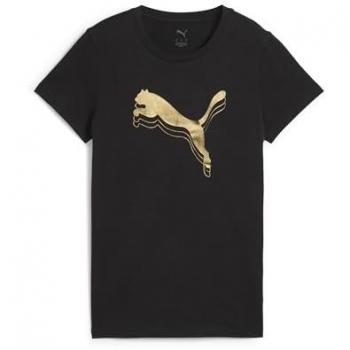 Donne Puma T-Shirt Ess Metallic Nero S