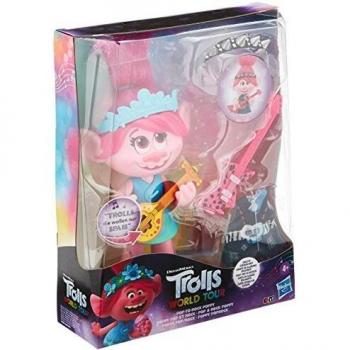 DreamWorks Trolls Poppy Pop & Rock, singende Puppe mit 2 verschiedenen Looks und Sounds, singt Trolls, die wollen nur Spaß