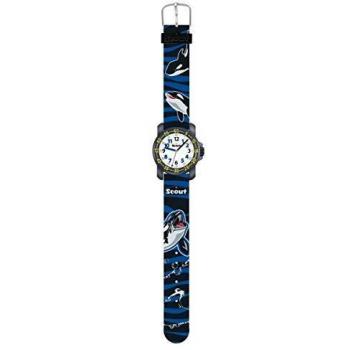 Scout Orca Action Boys Kinderuhr blau mit Quarzantrieb und Textilarmband 280376009