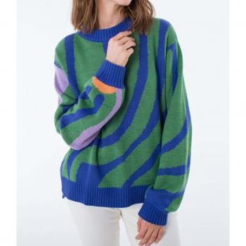 Sudadera de Punto para Mujer Hurley Yoko Knit Azul Deja Vu