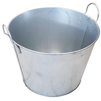 Caldera de Acero Galvanizado 80 L, 60 cm Altura x 44 cm Ancho, 2 Asas