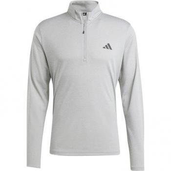 Sudadera 1/4 Zip Hombre Gris Claro – Adidas Essentials