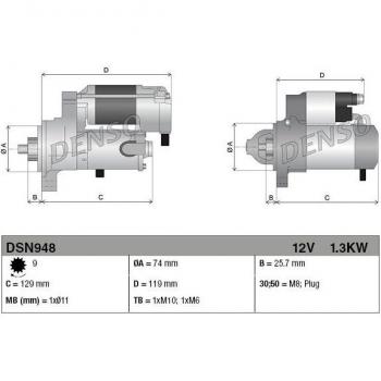 Denso Starter DSN948