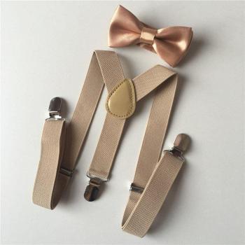Pajarita Elástica Infantil + Traje de Esmoquin con Cinturón de Boda